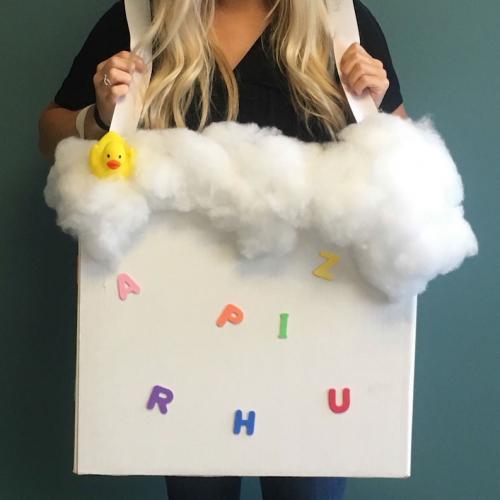 Bubble bath box costume