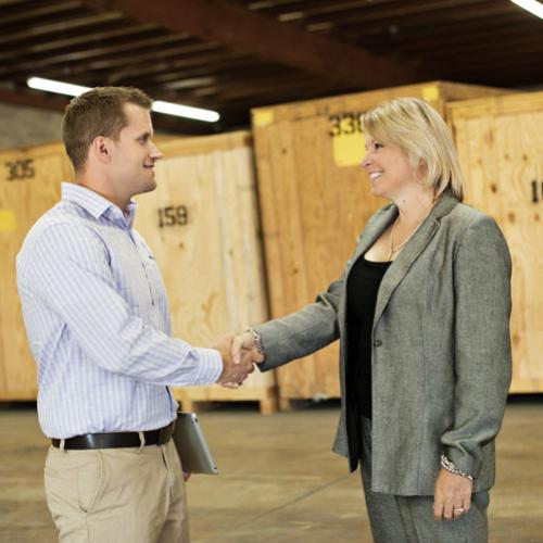 business storage services provided by two men and a truck