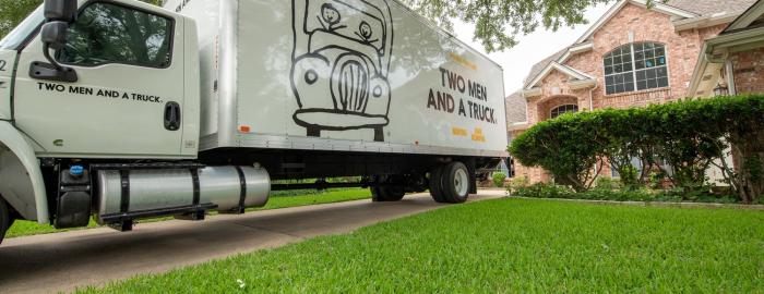 Moving Truck In Driveway