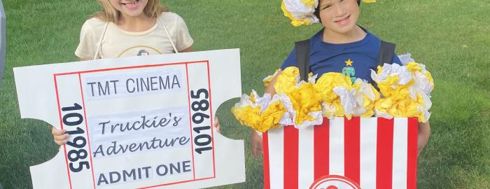 Movie Ticket and Popcorn Boxtume